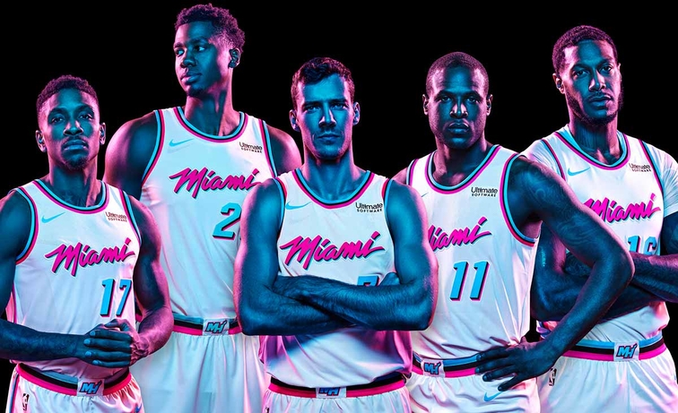 Miami Heat branding embraces the 80’s