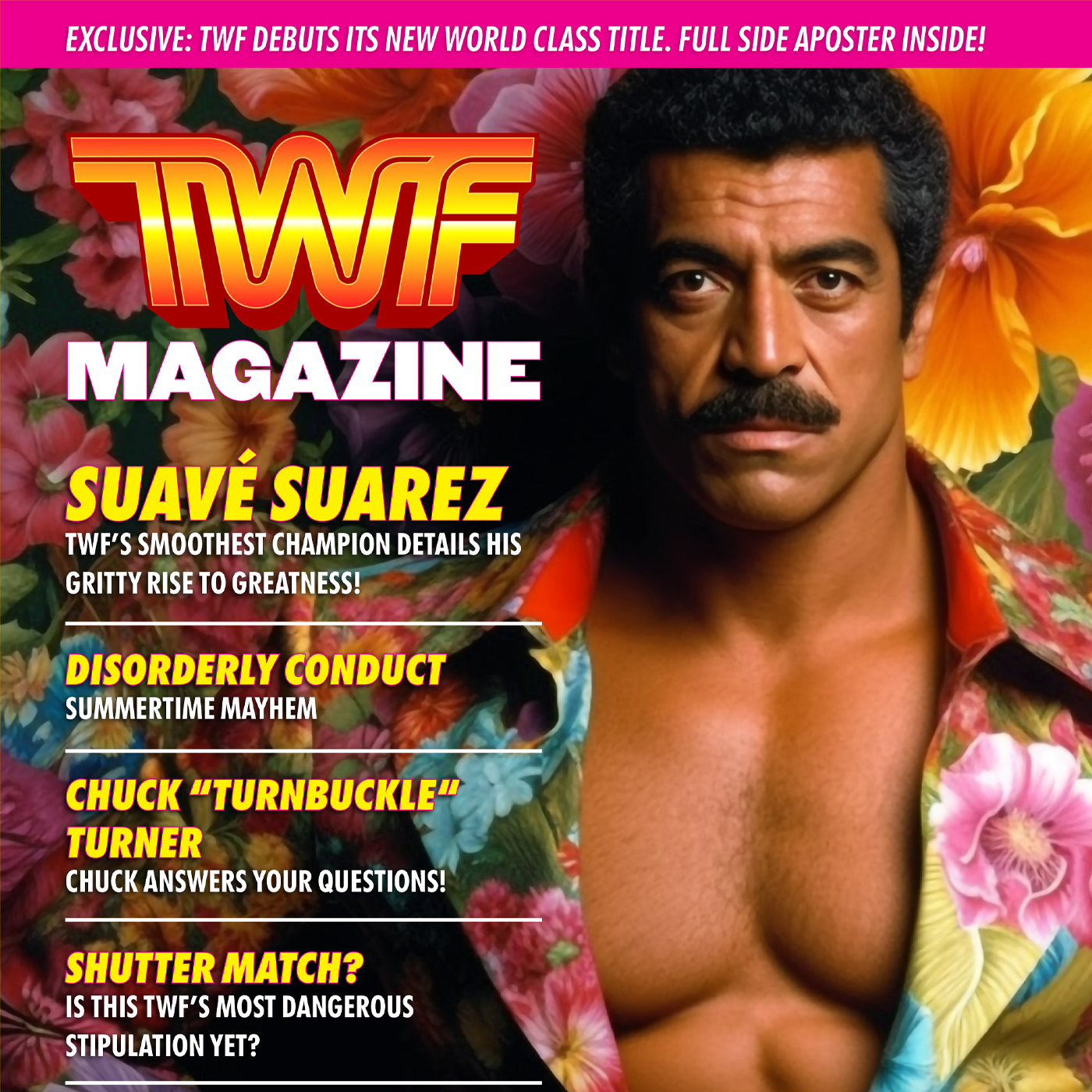 TWF: The Wrestling Federation Magazine Design